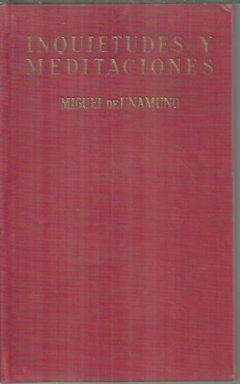 INQUIETUDES Y MEDITACIONES.