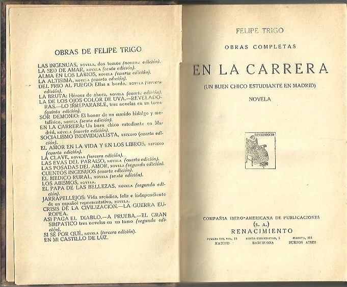 EN LA CARRERA. UN BUEN CHICO ESTUDIANTE EN MADRID.