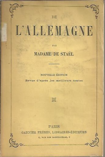 DE L'ALLEMAGNE.