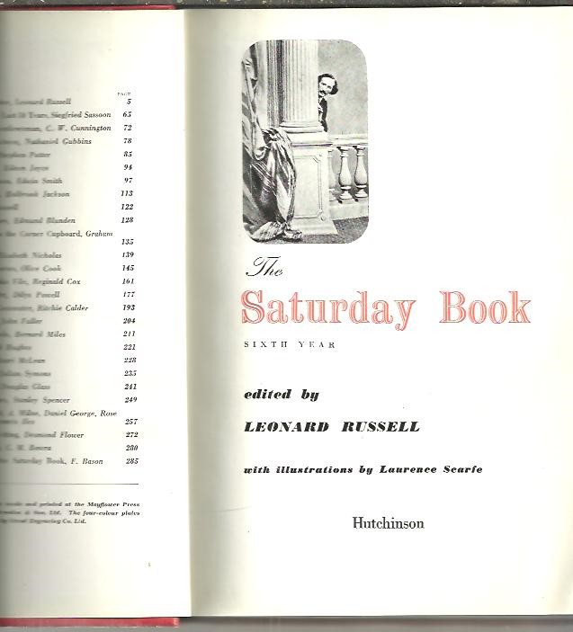 THE SATURDAY BOOK. SIXTH YEAR.
