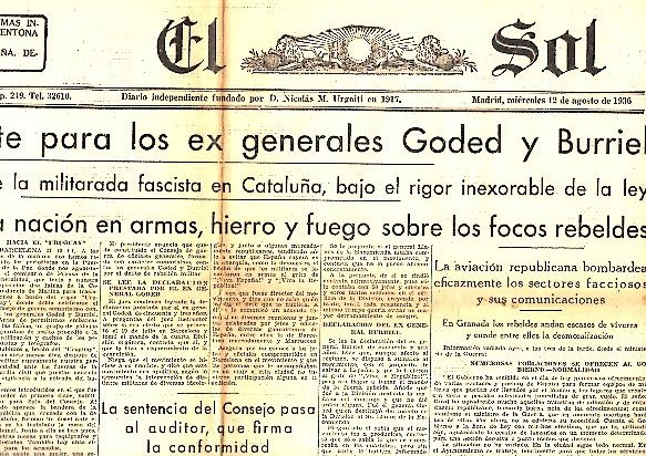 EL SOL. A�O XX. N. 5920. 12-AGOSTO-1936.