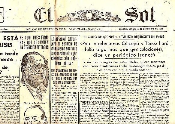EL SOL. A�O XXII. N. 6336. 3-DICIEMBRE-1938.