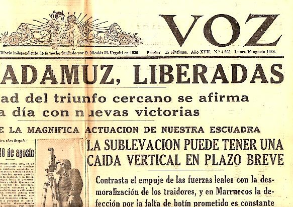 LA VOZ. A�O XVII. N.4863. 10-AGOSTO-1936.