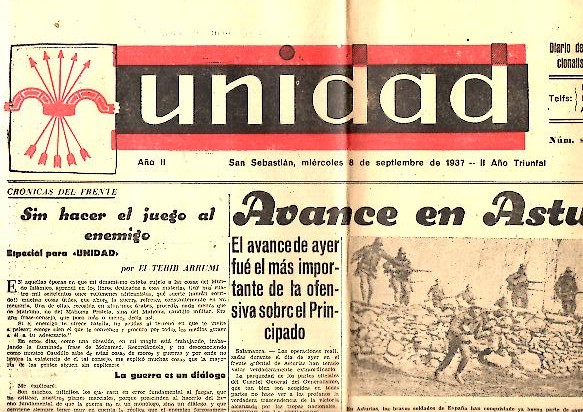 UNIDAD. A�O II. N. 301. 8-SEPTIEMBRE-1937.