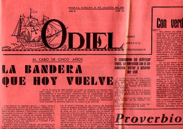 ODIEL. DIARIO GRAFICO INDEPENDIENTE. A�O II. N. 178. 15-AGOSTO-1936.