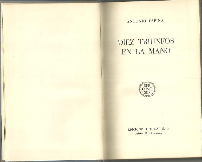 DIEZ TRIUNFOS EN LA MANO.