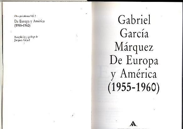 DE EUROPA Y AMERICA (1955-1960).