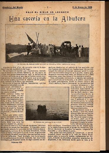 ALREDEDOR DEL MUNDO. 1905. (DEL 5 DE ENERO A 29 DE JUNIO). N. 292-317. (6 DE JULIO A 28 DE DICIEMBRE). N. 318-343.