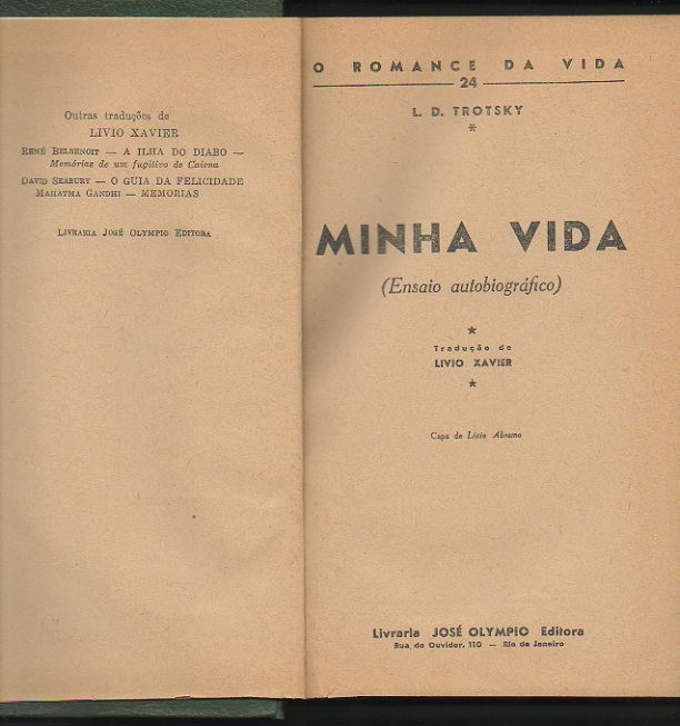 MINHA VIDA. (ENSAIO AUTOBIOGRAFICO).