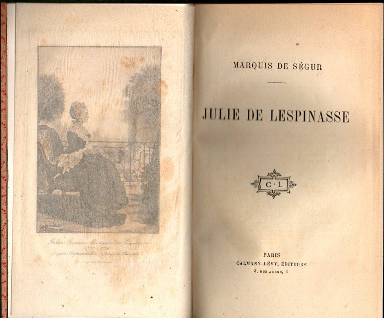 JULIE DE LESPINASSE.