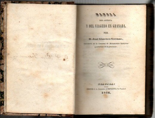 MANUAL DEL ARTISTA Y DEL VIAGERO EN GRANADA.