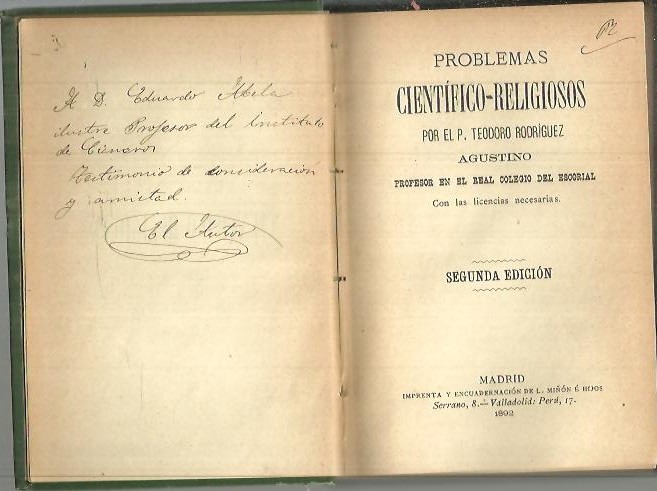 PROBLEMAS CIENTIFICO-RELIGIOSOS.